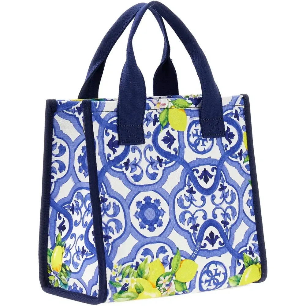 Сумка-шоппер с принтом «плитка»