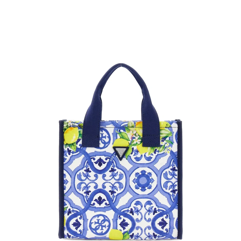 Сумка-шоппер с принтом «плитка»