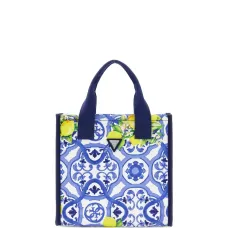 Сумка-шоппер с принтом «плитка»