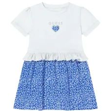 Платье с рюшами и цветочным принтом