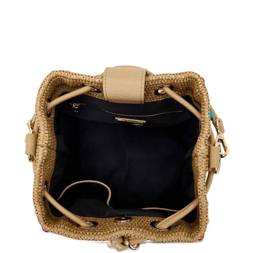 Сумка-тоут с бусинами и кисточками