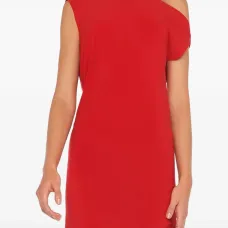 Асимметричное мини-платье