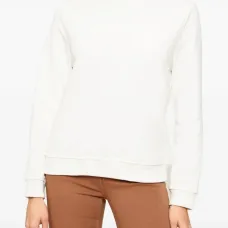 Свитшот с тиснением и длинными рукавами