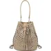 Маленькая сумка-ведро, украшенная стразами