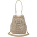Маленькая сумка-ведро, украшенная стразами