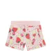 Шорты в полоску с принтом клубники