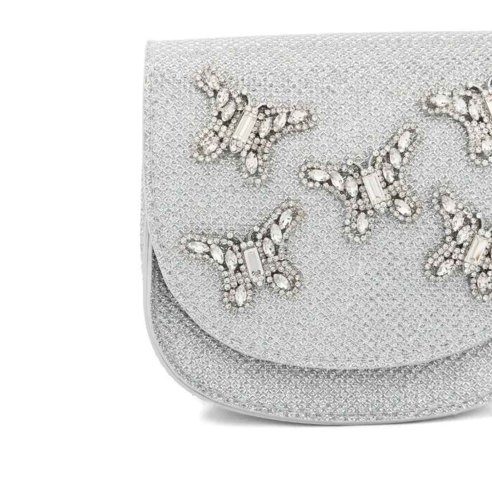 Сумка через плечо, украшенная бабочкой