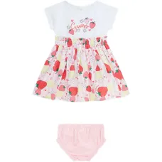 Платье с принтом клубники Платье с принтом клубники