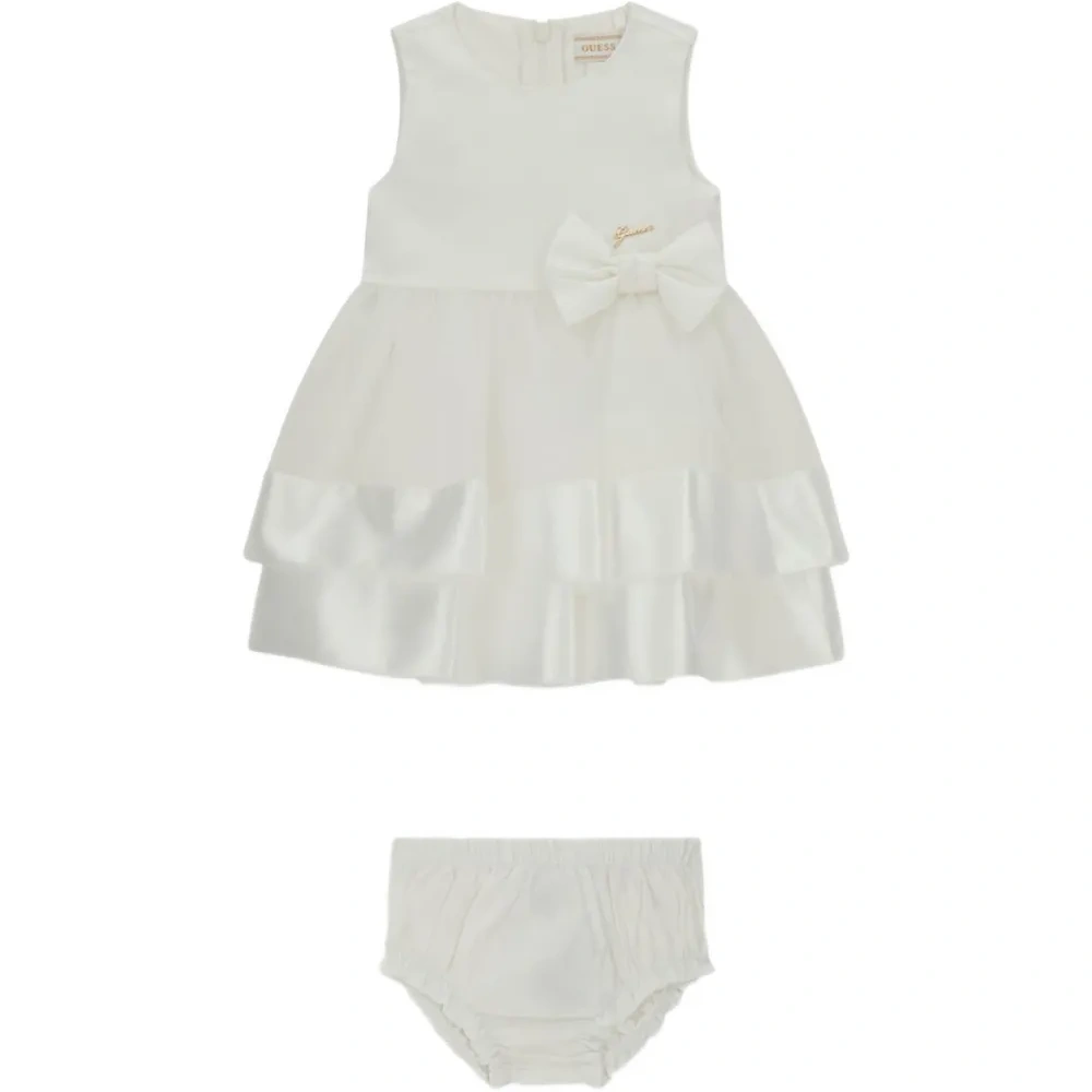 Многослойное платье с бантом