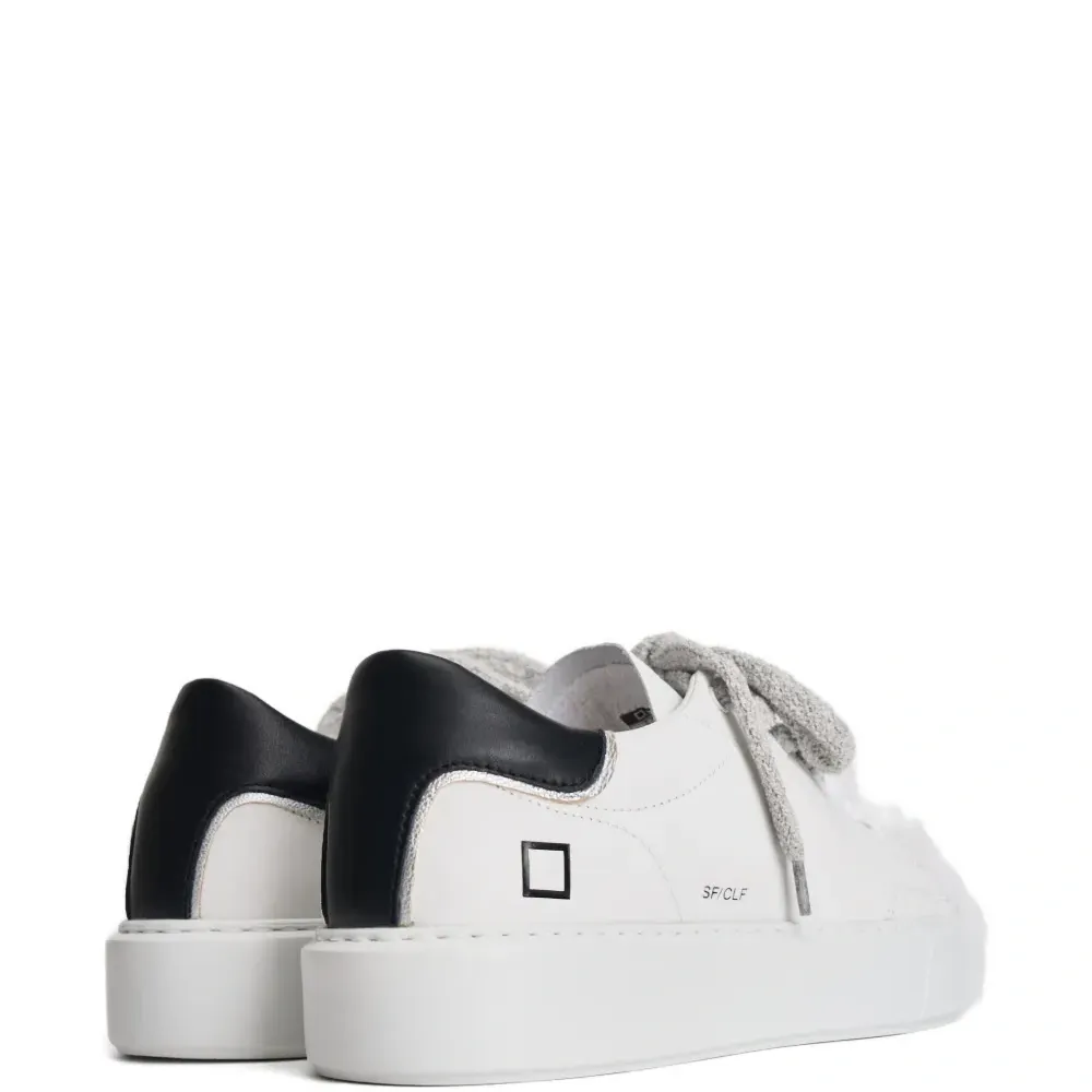 Кожаные кеды на шнуровке