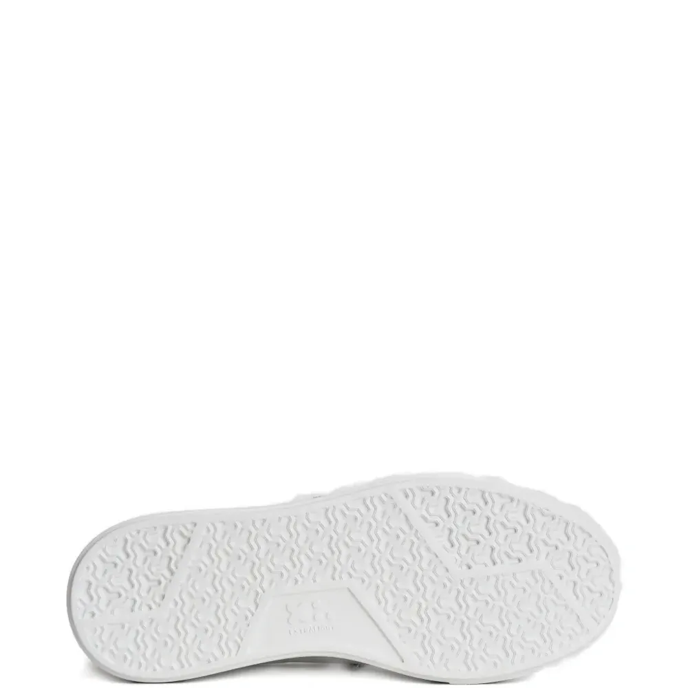 Кожаные кеды на шнуровке