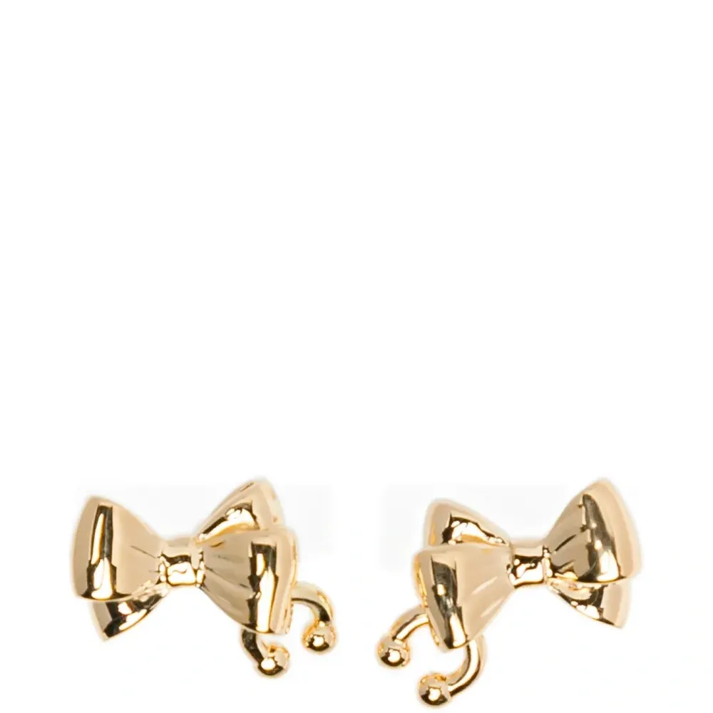 Серьги-гвоздики с бантом