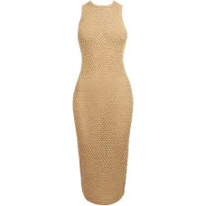 Вязаное крючком миди-платье Lyra