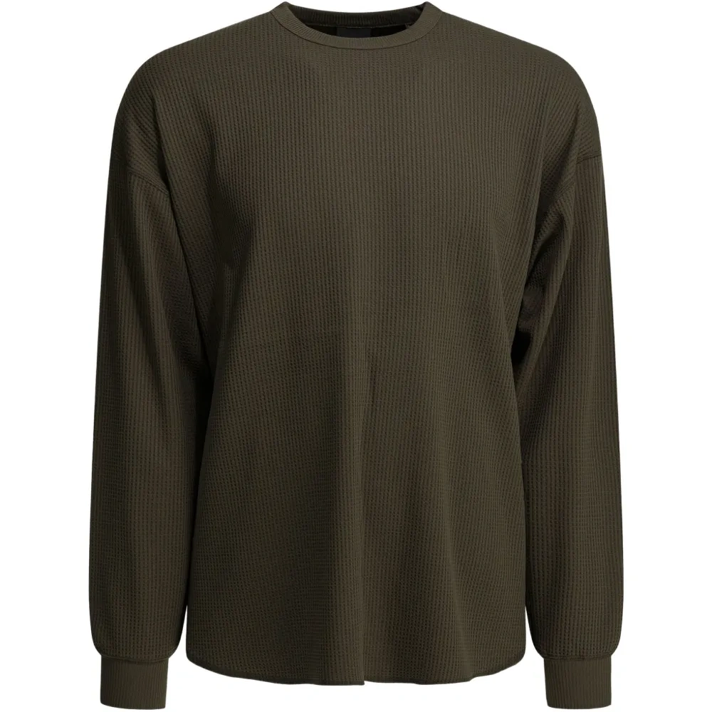 Лонгслив вафельной вязки