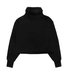 Укороченный свитер с высоким воротником Укороченный свитер с высоким воротником