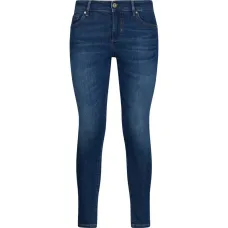 Узкие джинсы с украшением из драгоценных камней