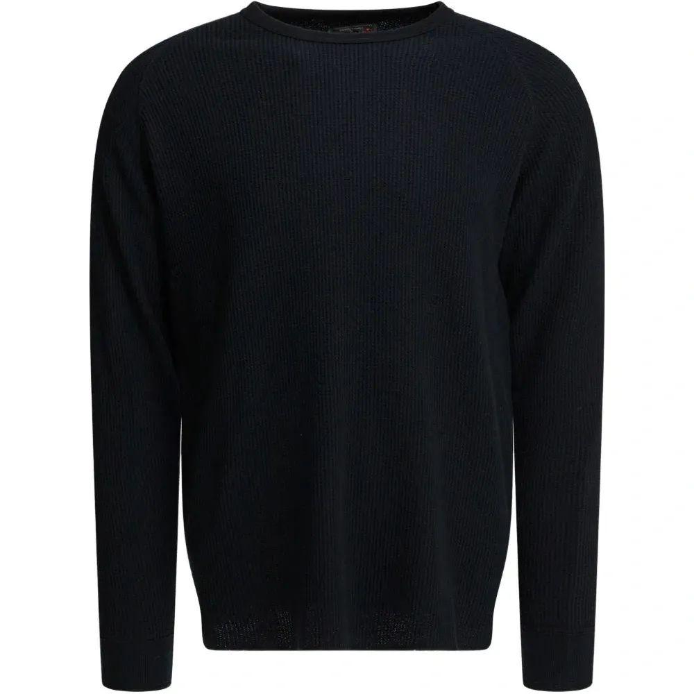 Лонгслив с вафельной текстурой