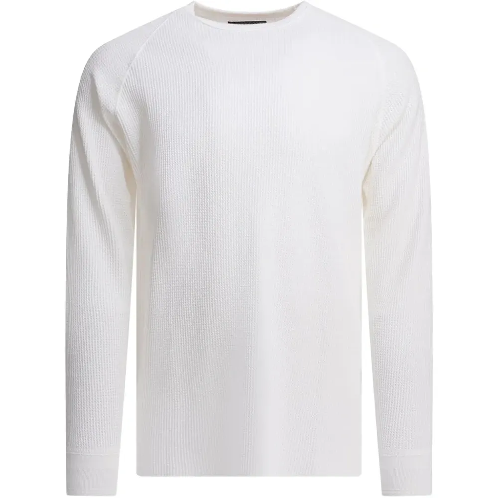 Футболка с длинными рукавами и вафельной текстурой