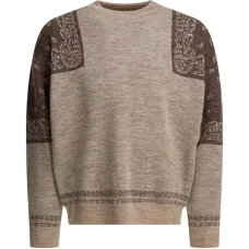 Свитер с отделкой пейсли Свитер с отделкой пейсли