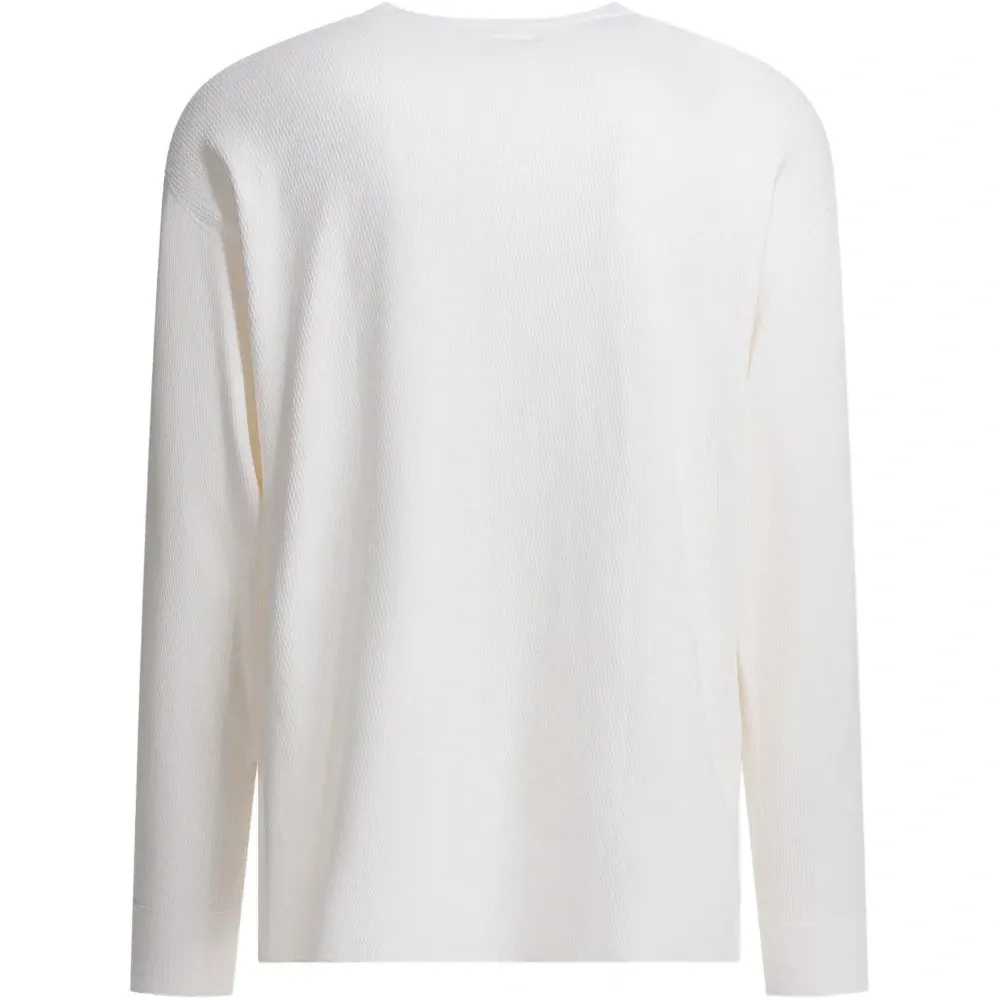 Фактурная футболка с длинными рукавами