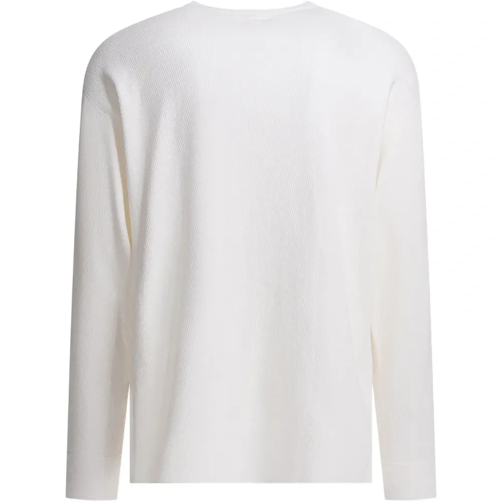 Фактурная футболка с длинными рукавами