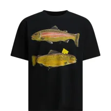 Футболка с принтом в виде рыбы