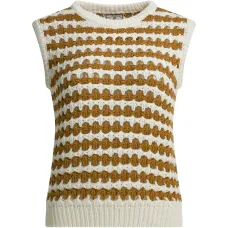 Вязаный жилет в полоску