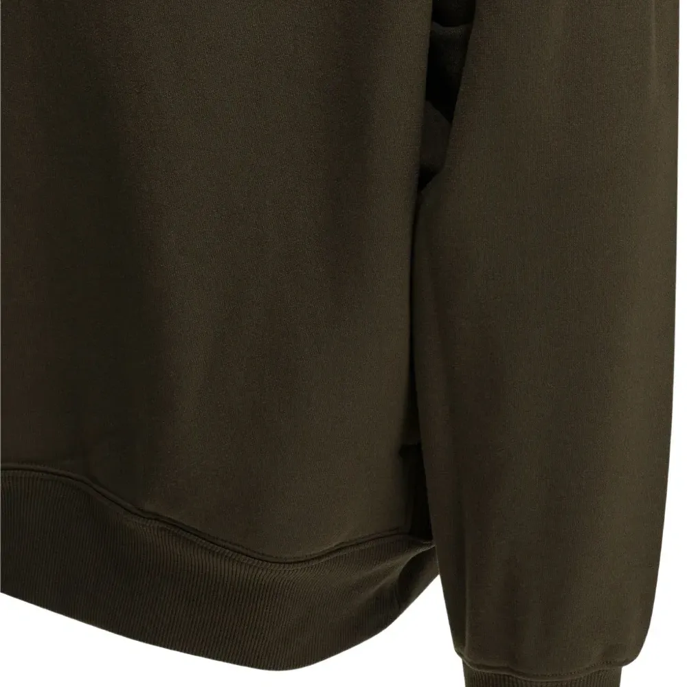 Свитшот с воротником-стойкой на пуговицах