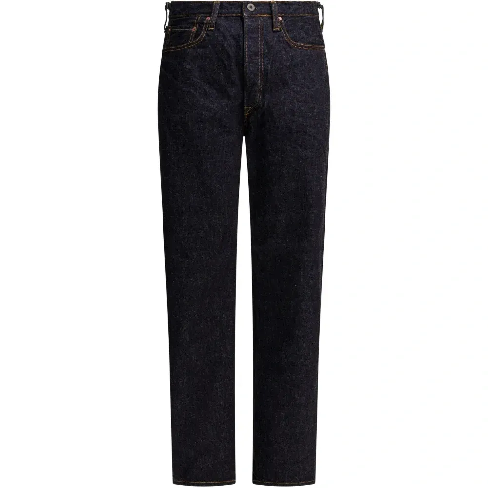 Джинсы синего цвета с швом