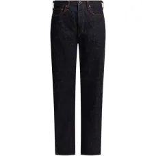 Джинсы синего цвета с швом