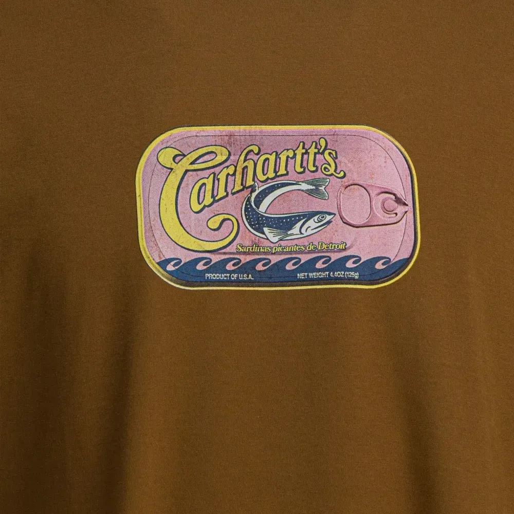 Футболка с графическим принтом «Сардины»