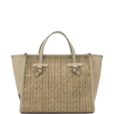 Плетёная сумка-шоппер с узлом