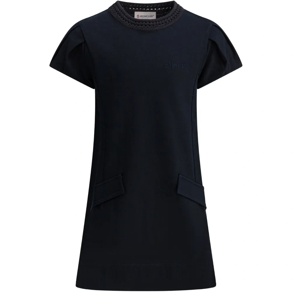 Платье-футболка в технике кроше