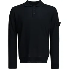 Поло Ghost с нашивкой и застёжкой на пуговицы