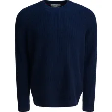 Вязаный свитер с круглым вырезом