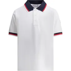 Поло с полосатой отделкой