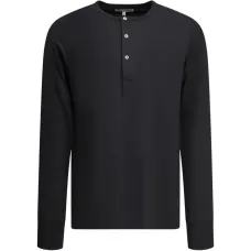 Поло с длинными рукавами на пуговицах