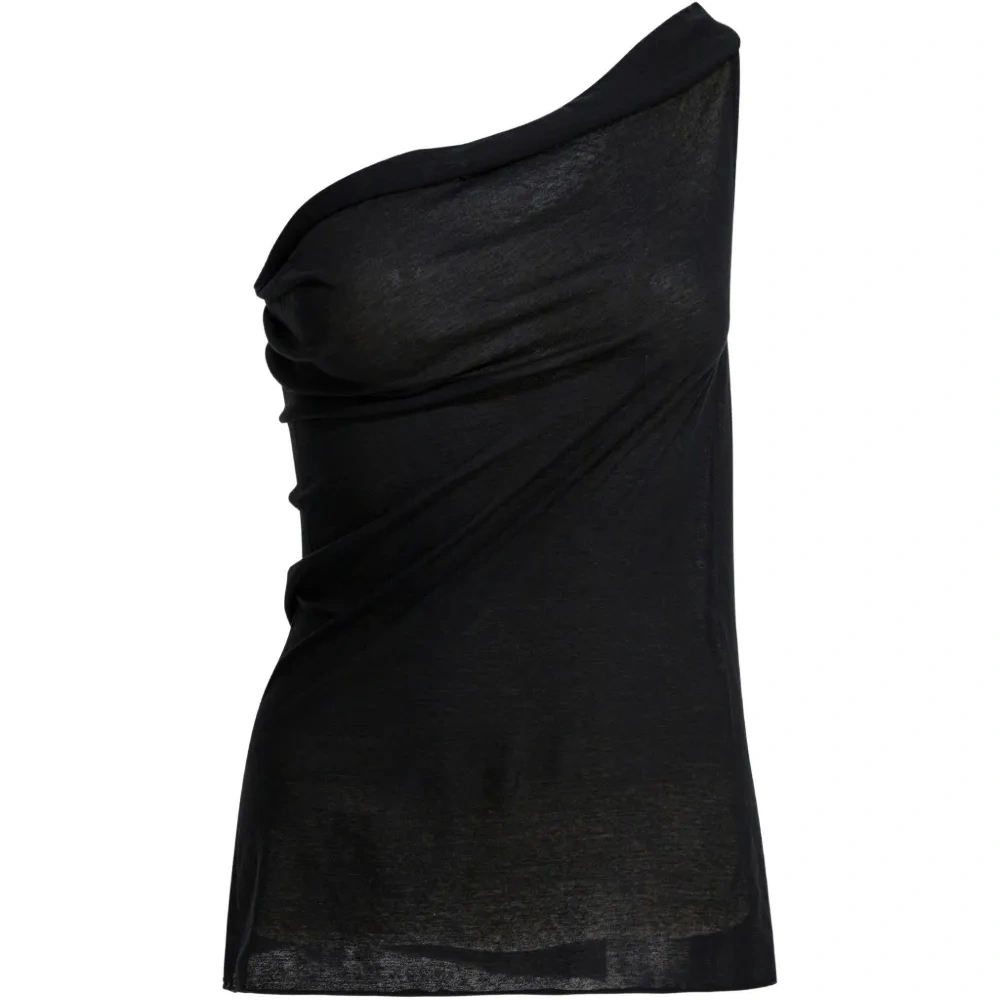 Топ на одно плечо с драпировкой