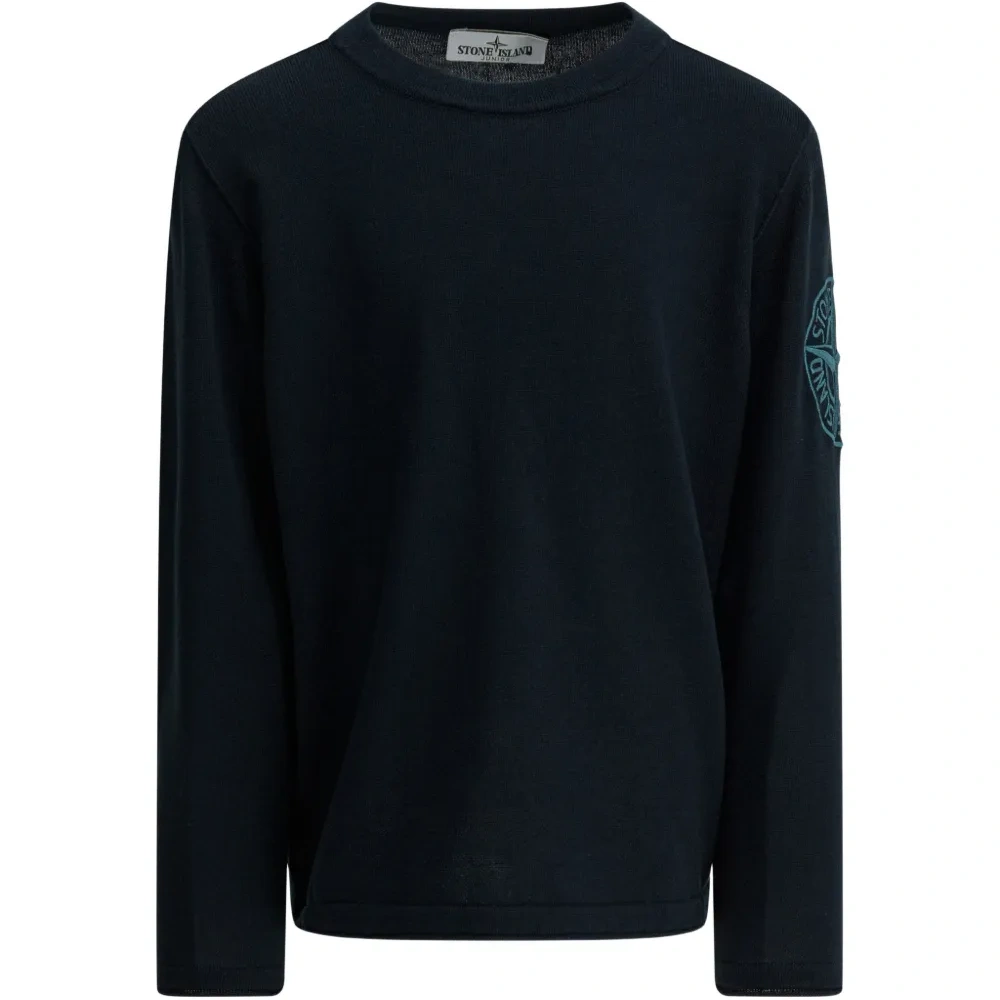 Свитер с нашивкой-логотипом