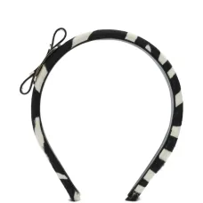 Полосатый аксессуар для волос с бантом