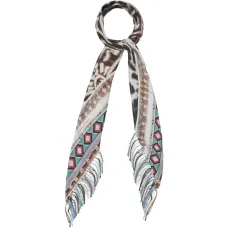Шарф Aloeuw с геометрическим анималистичным принтом и бахромой