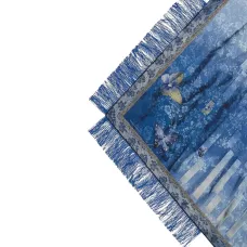 Шарф с бахромой и узором "бабочка" от Aloeuw Шарф с бахромой и узором "бабочка" от Aloeuw