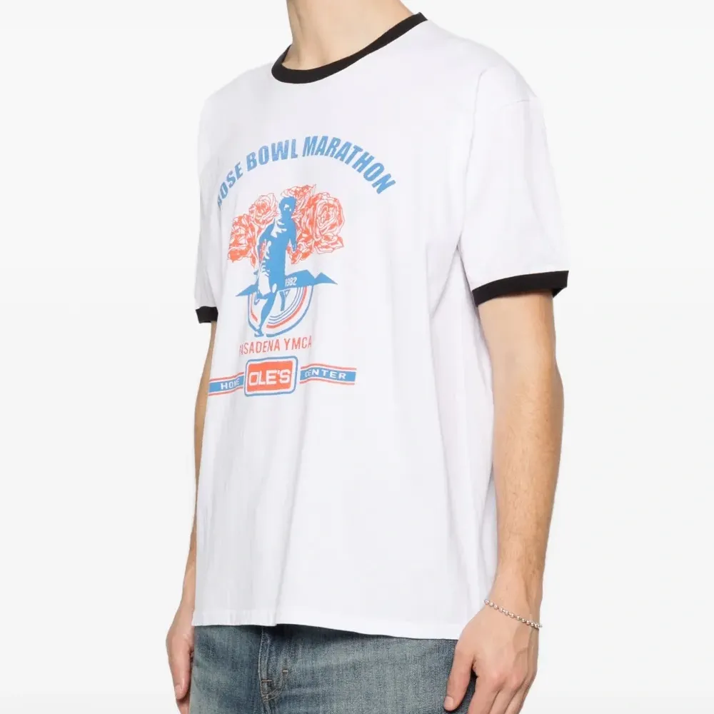 Футболка с принтом и круглым вырезом