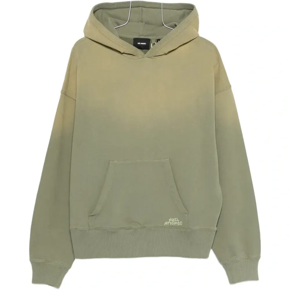 Худи с омбре и карманом