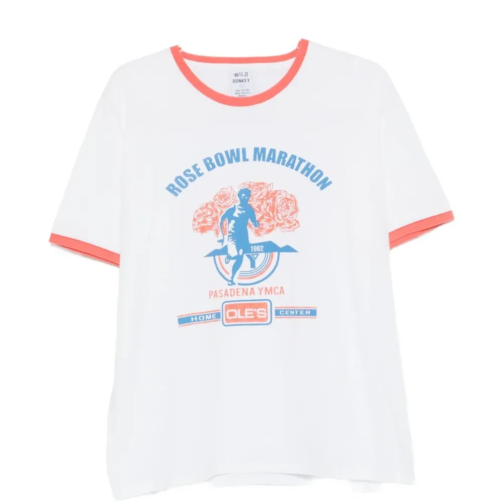 Футболка с графическим принтом и круглым вырезом