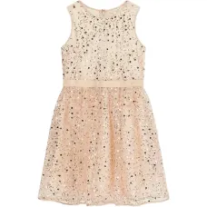 Платье с пайетками и поясом