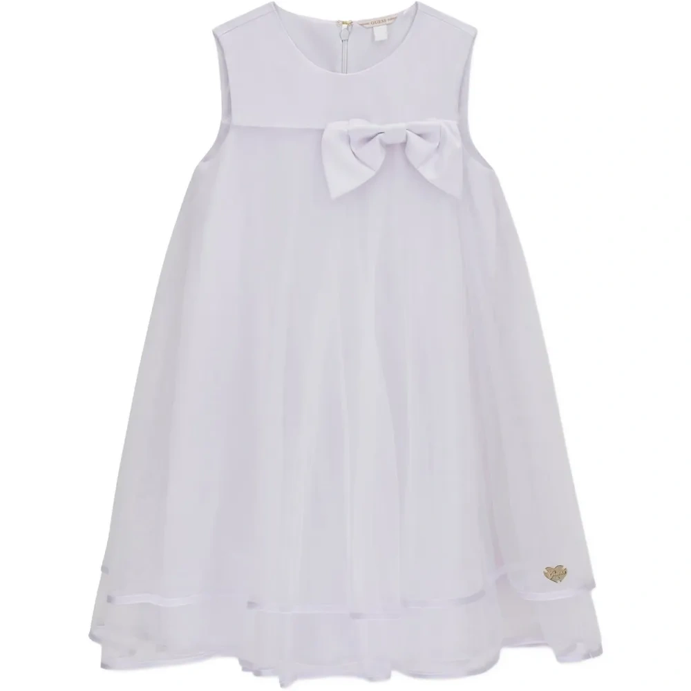 Платье с многослойным дизайном и бантом