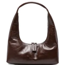 Сумка через плечо из жатой кожи