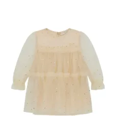 Платье с оборками и звездным узором