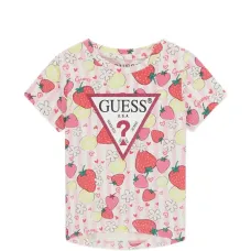 Футболка с полосками и цветочным принтом